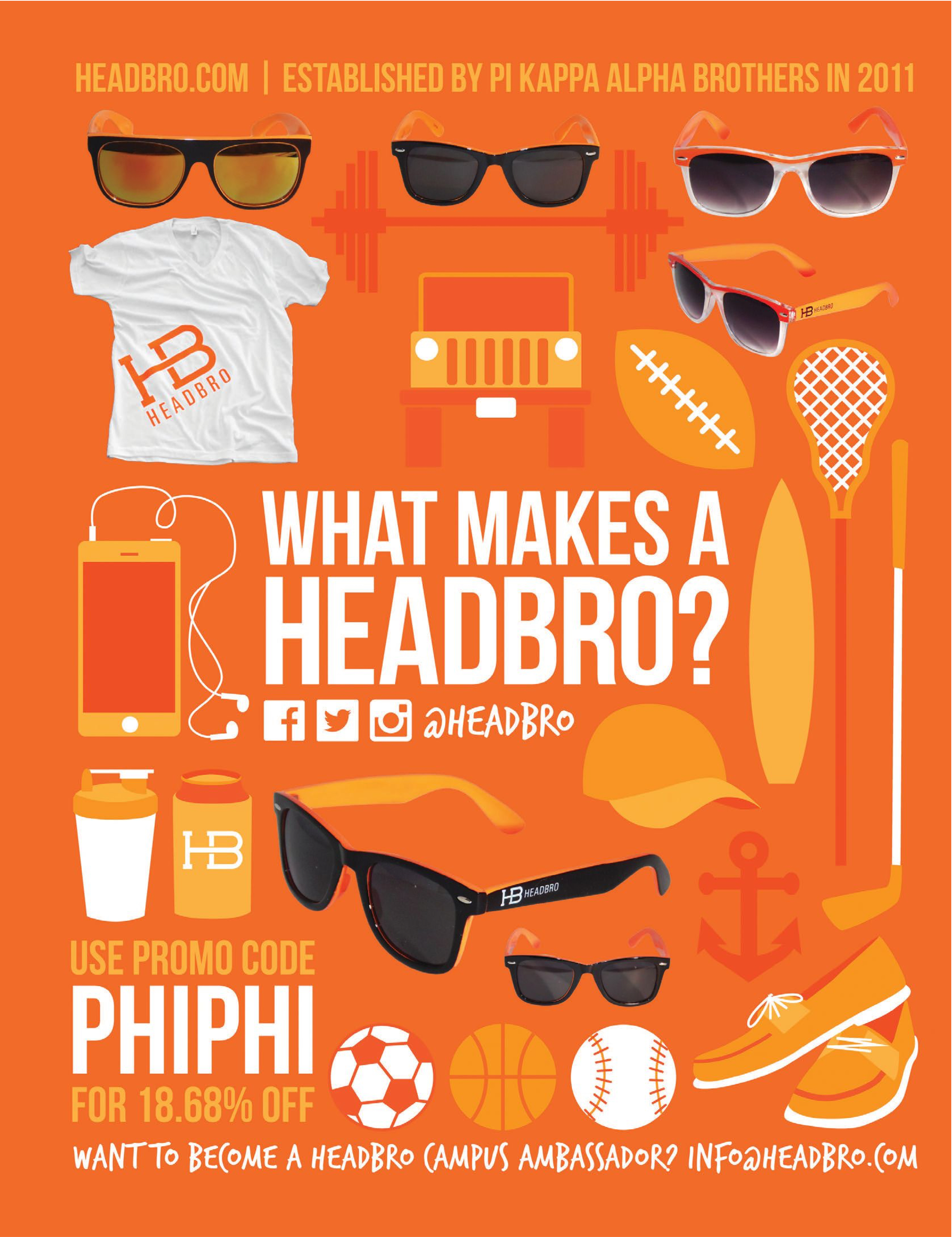 Headbro Advertisement, Spring 2014